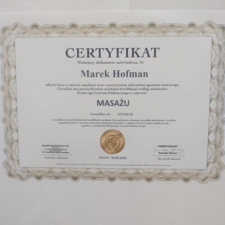 Masaż mobilny w Łodzi
